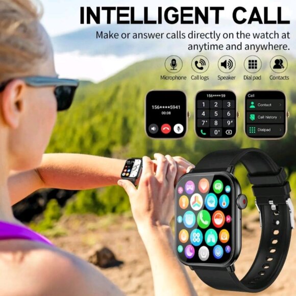 ✨ Smart Watch Multifunctional Fitness Tracker Black –Android & iOS ✨NWT - Picture 4 of 6